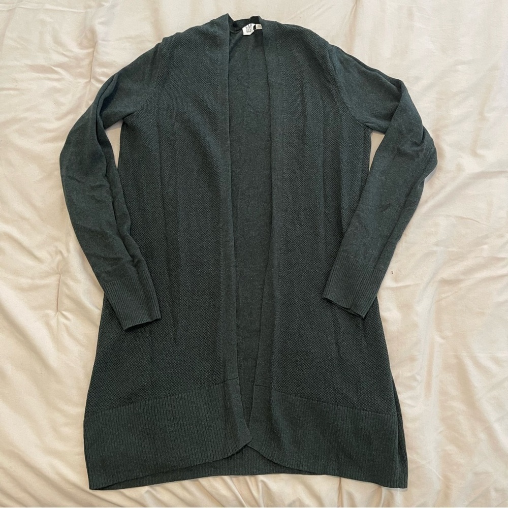 GAP Women's Open Front Cardigan Sweater - Dark Green Size XS